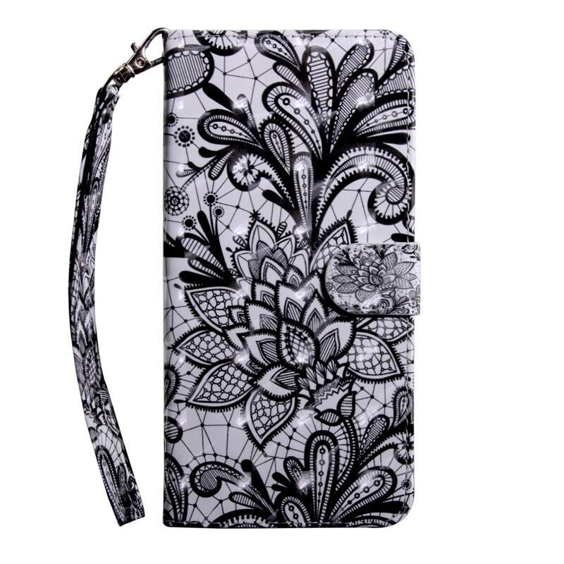 Print peněženkové pouzdro na mobil Oppo A16s/A54s - krajkový květ
