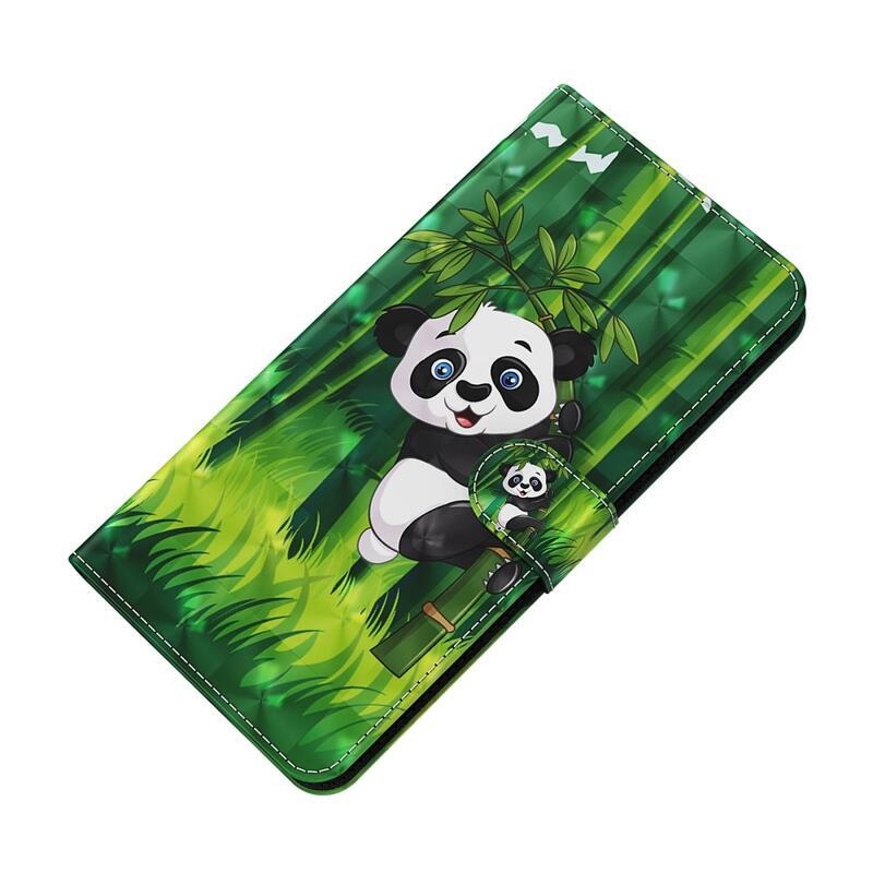 Print peněženkové pouzdro na mobil Xiaomi Redmi 10C - panda na bambusu