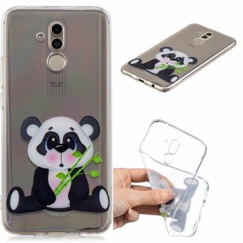 Print silikonový obal na mobil Huawei Mate 20 Lite - panda s bambusem