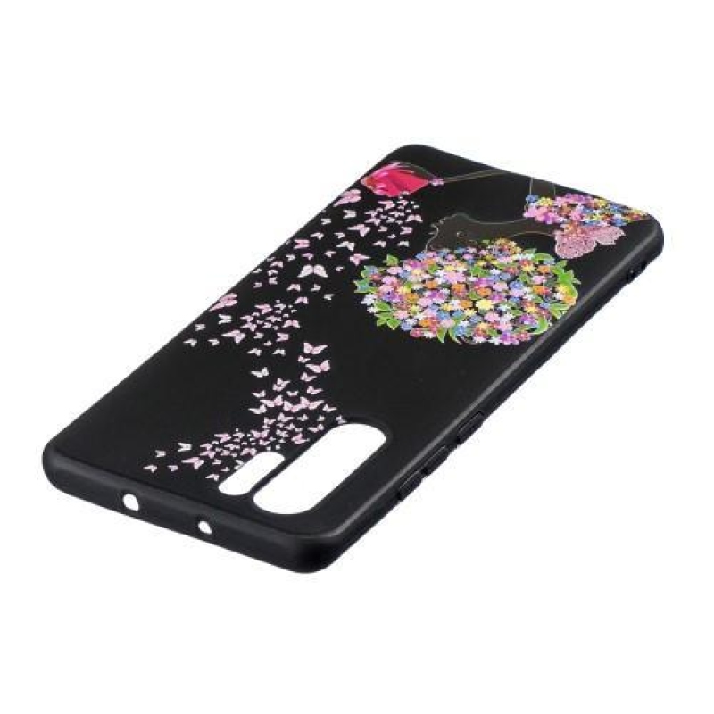 Printie gelový obal na mobil Huawei P30 Pro - květiny a motýli