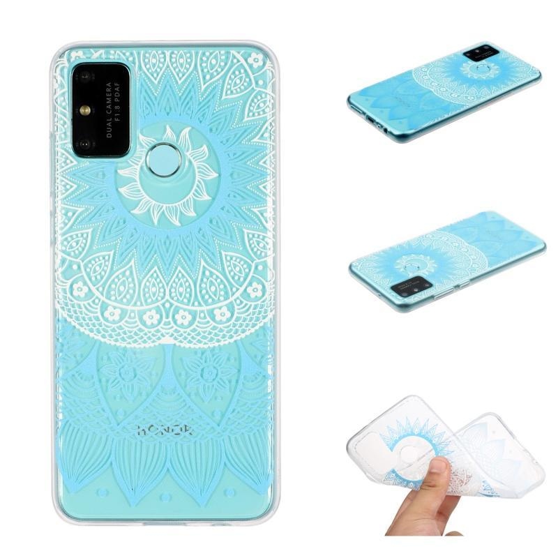 Printy gelový obal na mobil Honor 9A - modrá mandala