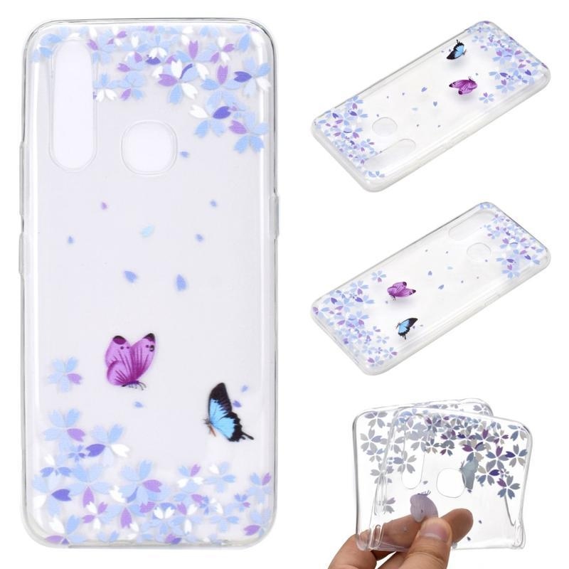 Printy gelový obal na mobil Huawei P40 Lite E - motýli a květy