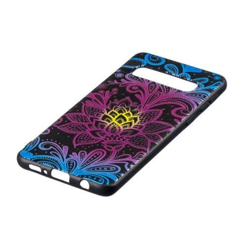 Printy gelový obal na mobil Samsung Galaxy S10 - krajková květina