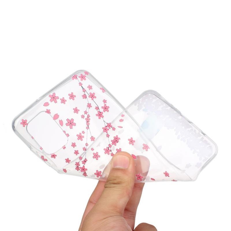 Printy gelový obal pro mobil Samsung Galaxy A31 - padající květy