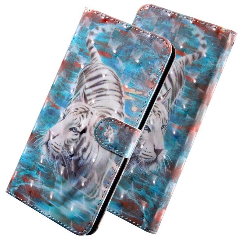 Printy peněženkové pouzdro na mobil Xiaomi Poco M4 Pro 5G/Redmi Note 11S 5G - bílý tygr