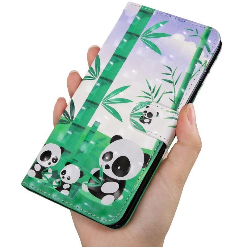 Printy peněženkové pouzdro na mobilní telefon iPhone 13 Pro Max - pandí rodinka