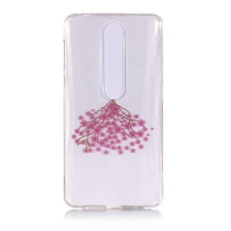 Printy silikonový kryt na mobil Nokia 6.1 - květinky
