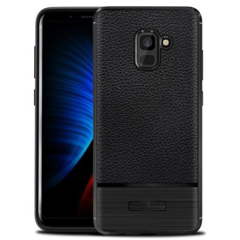 ProtectTexture gelový obal na Samsung Galaxy A8 Plus (2018) - černý