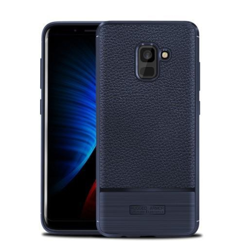 ProtectTexture gelový obal na Samsung Galaxy A8 Plus (2018) - tmavěmodrý