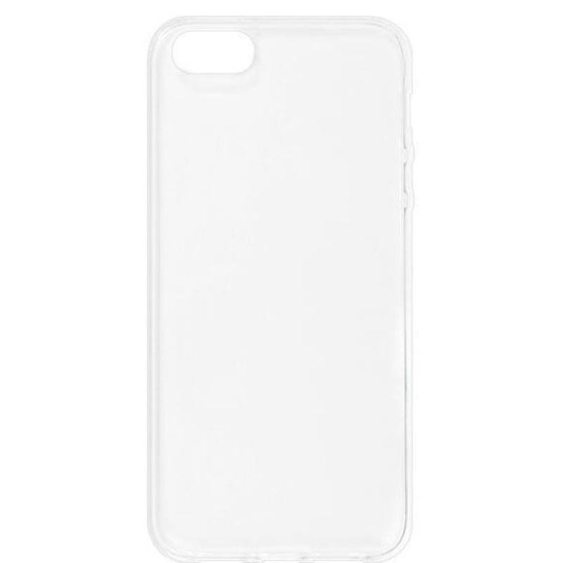 Průhledný gelový obal na iPhone 5/5s/SE - průhledný