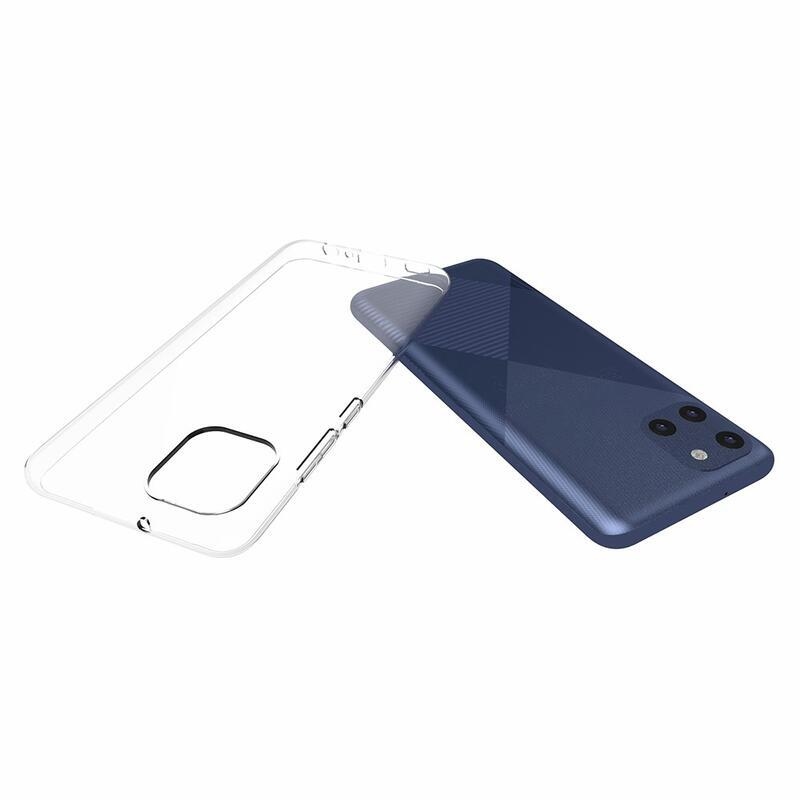 Průhledný gelový obal na mobil Samsung Galaxy A03 - průhledný