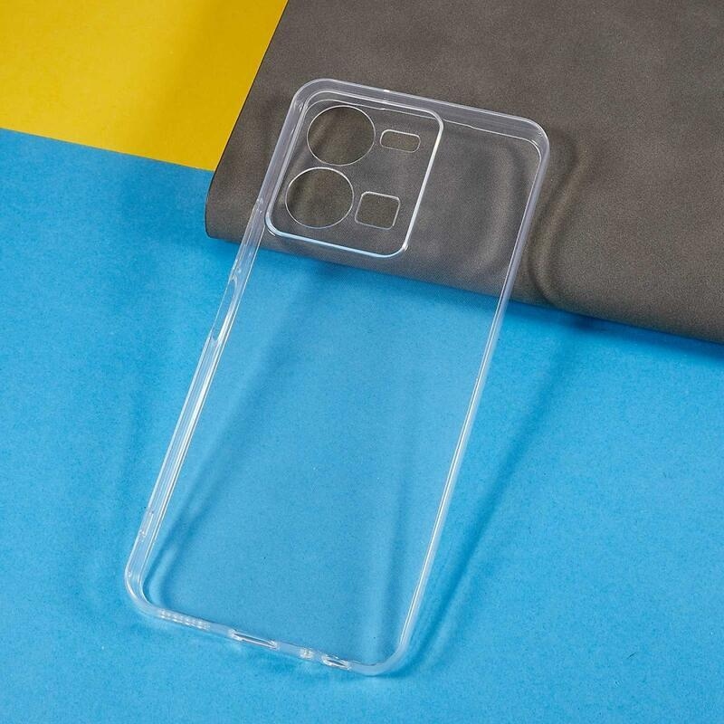 Průhledný gelový obal na mobil Vivo Y35 - průhledný