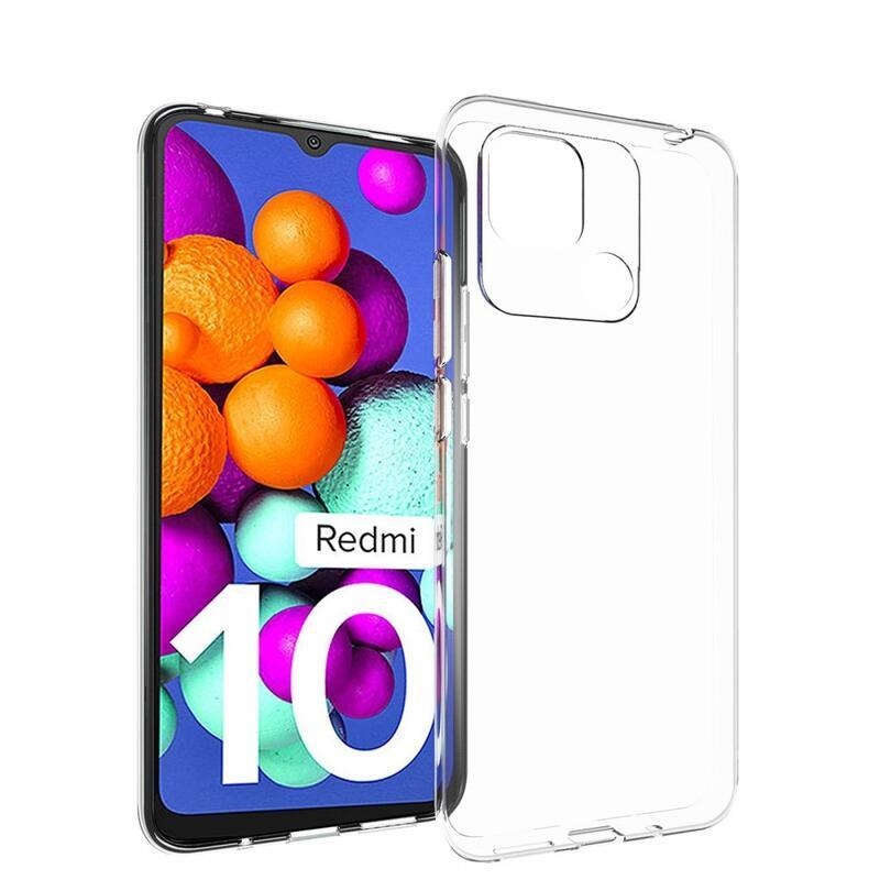 Průhledný gelový obal na mobil Xiaomi Redmi 10C - průhledný
