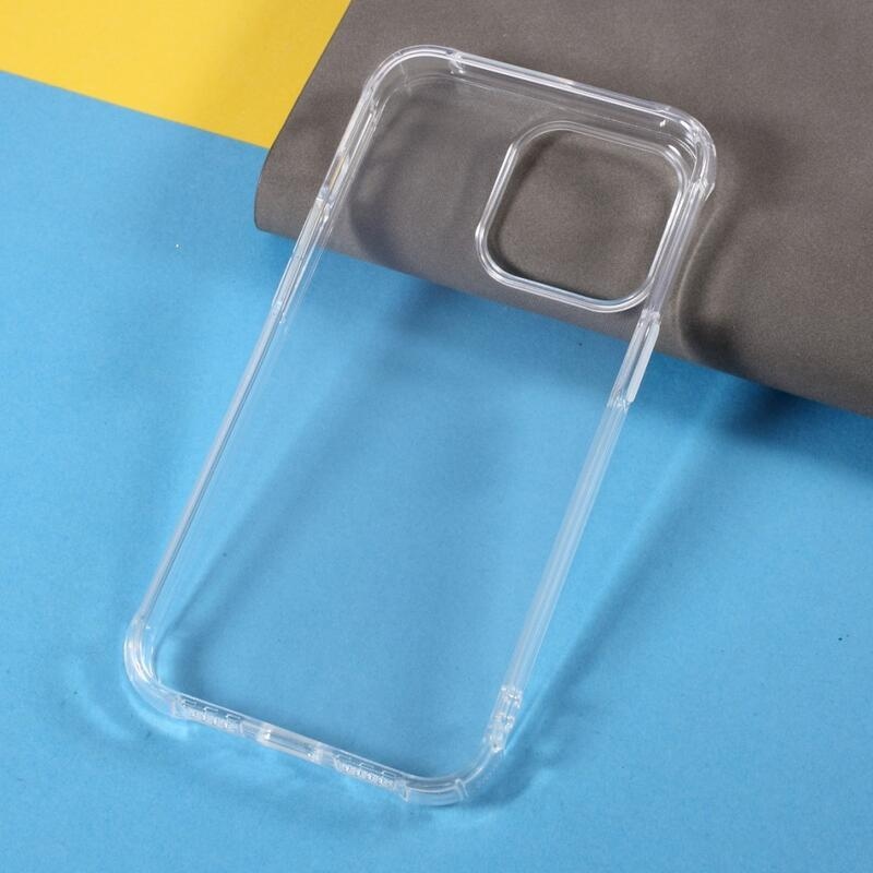 Průhledný gelový obal proti poškrábání na mobil iPhone 13 Pro Max 6.7 - průhledný