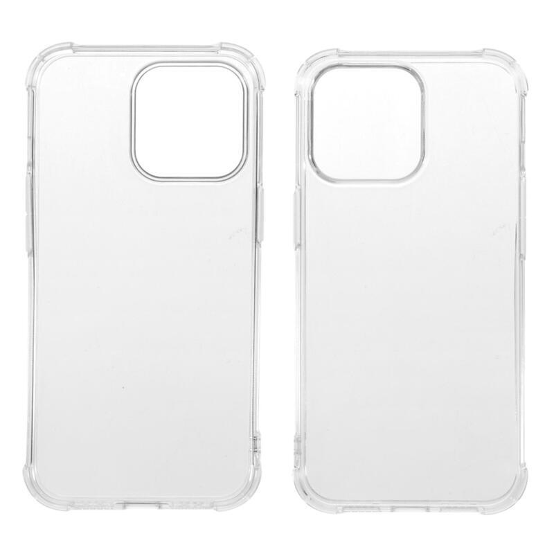 Průhledný gelový obal proti poškrábání na mobil iPhone 13 Pro Max 6.7 - průhledný
