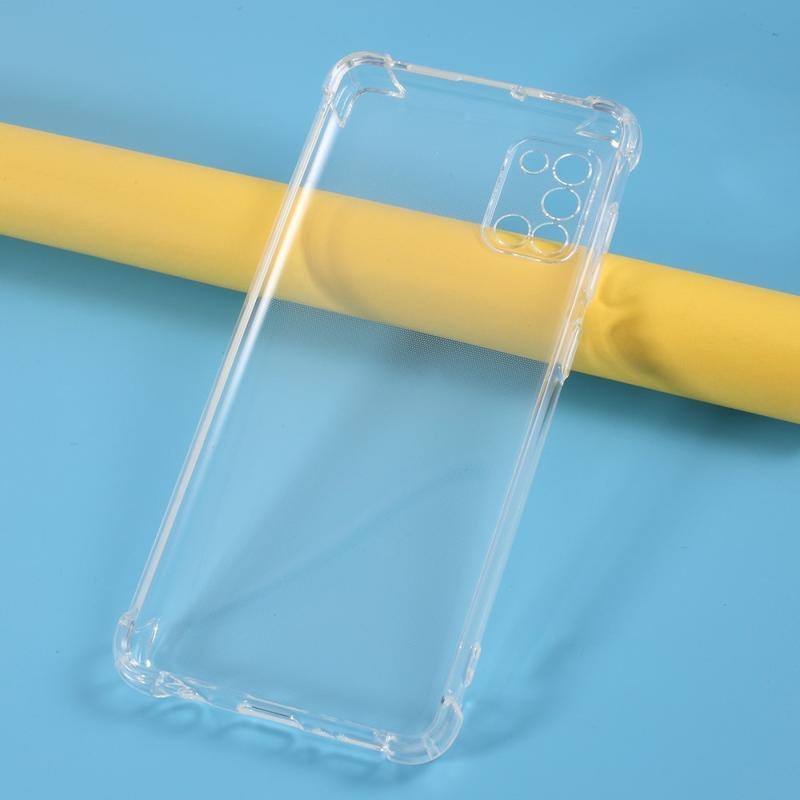 Průhledný gelový obal s vyztuženými rohy na mobil Samsung Galaxy A31 - průhledný