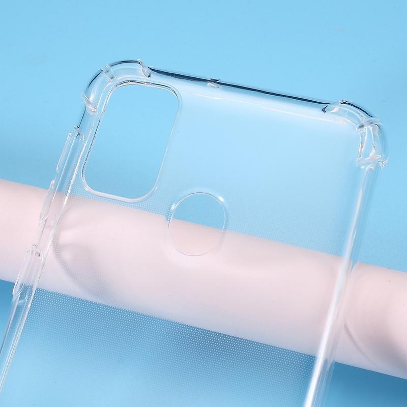 Průhledný gelový obal s vyztuženými rohy na mobil Samsung Galaxy M21