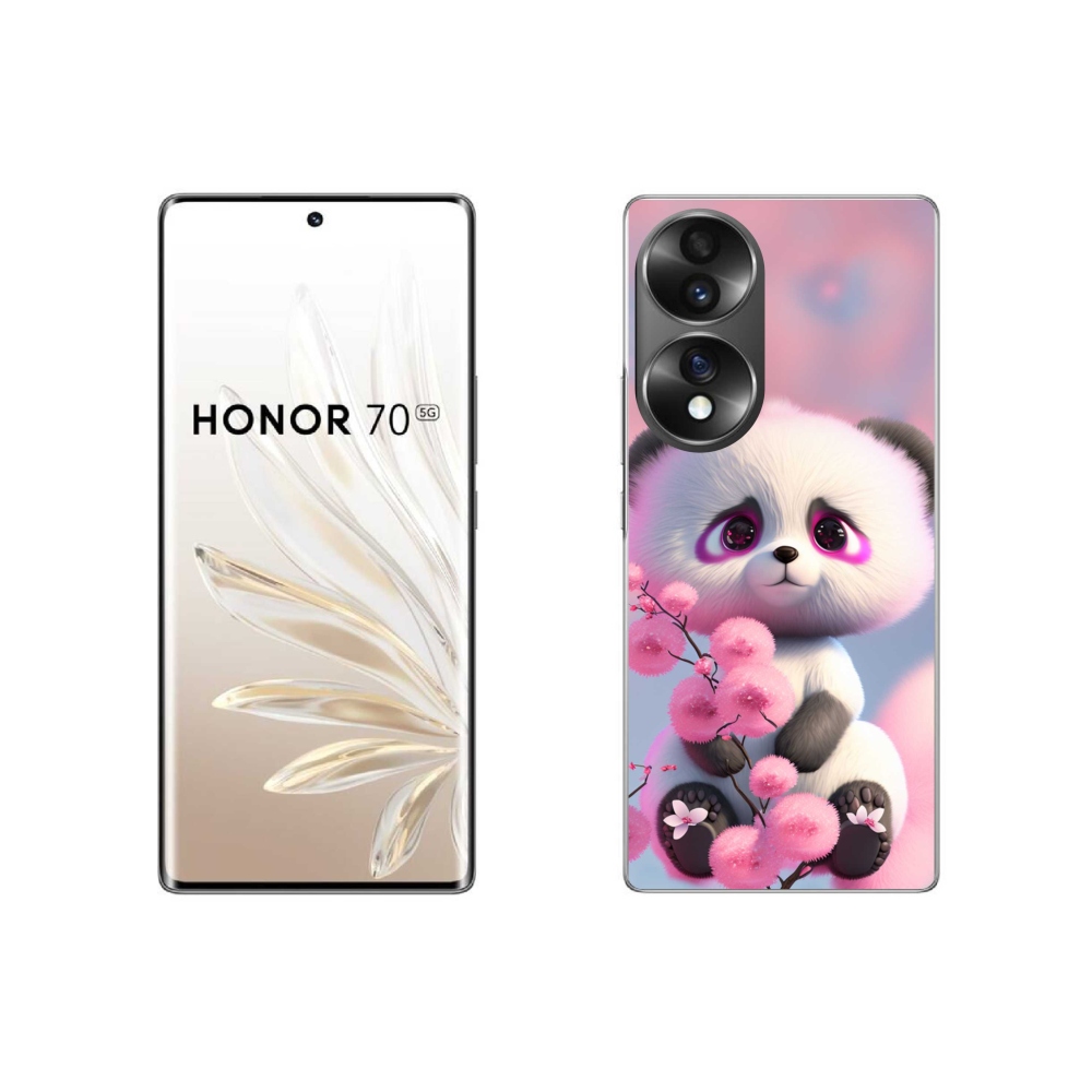 Gelový kryt mmCase na Honor 70 - roztomilá panda 1