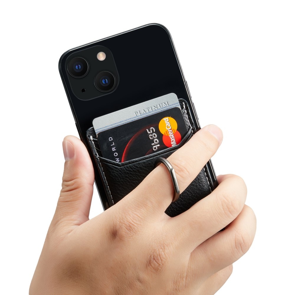 MUXMA nalepovací pouzdro na karty na mobilní telefon - černé