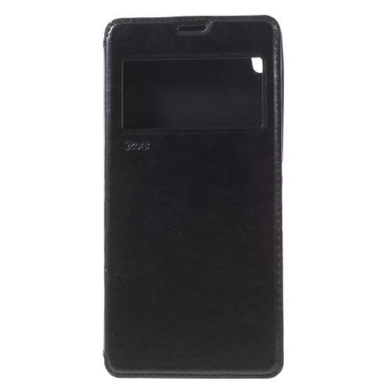 Richi PU kožené pouzdro s okýnkem na Sony Xperia XA Ultra - černé