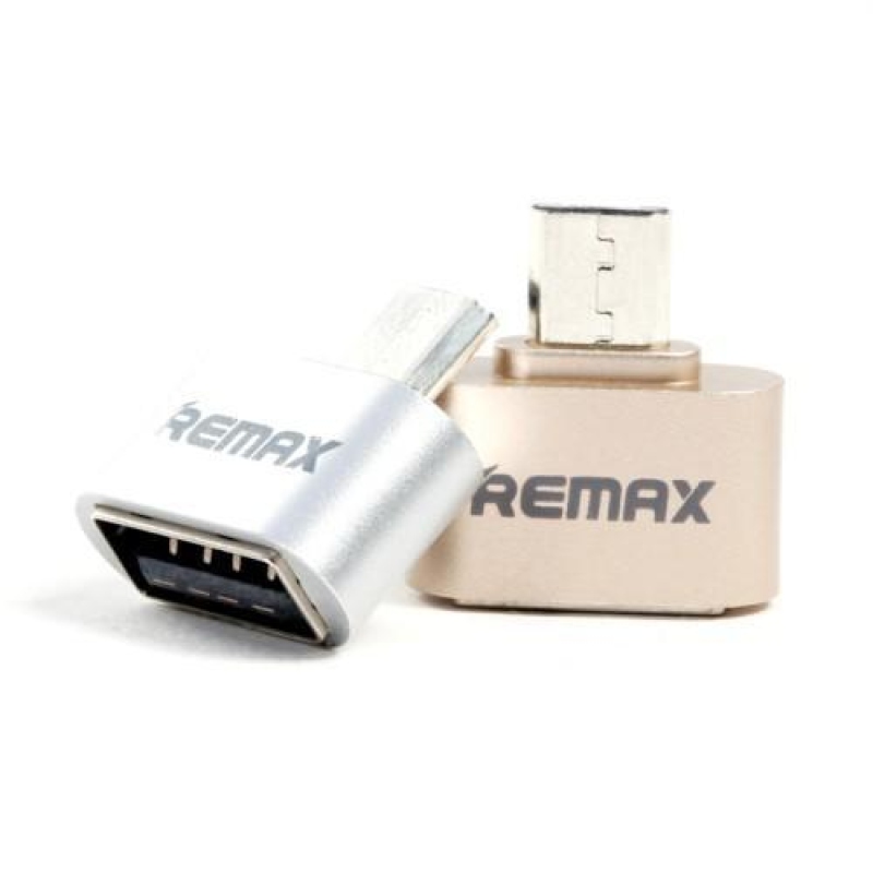 RMX redukce pro Micro USB na USB 2.0 - zlatá