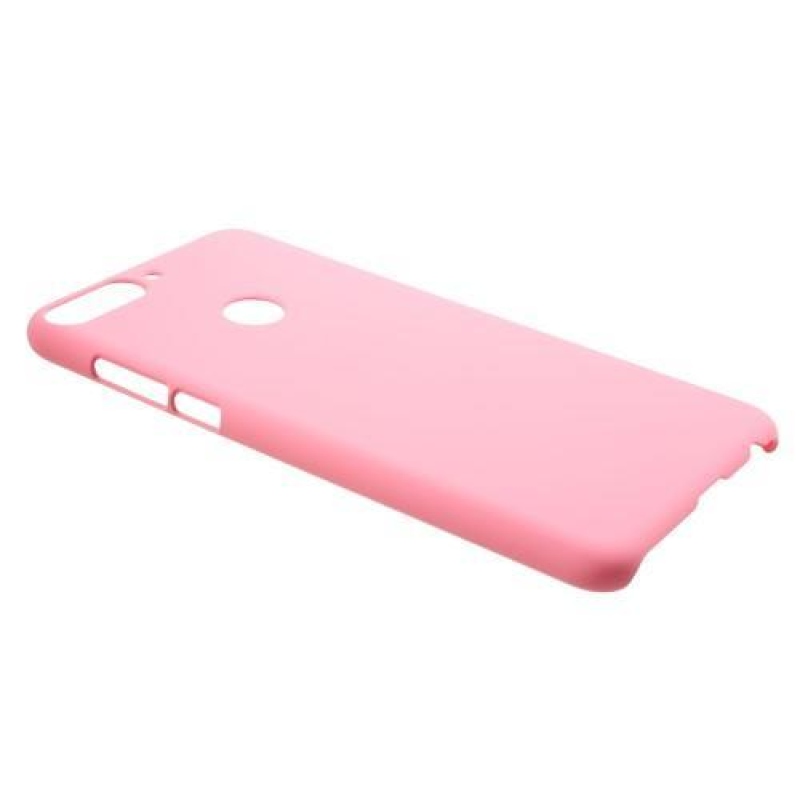 Rubber plastový obal na Huawei Y7 Prime (2018) - růžový