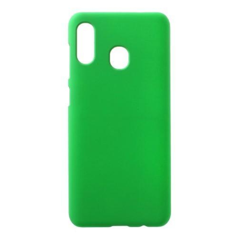 Rubber plastový obal na mobil Samsung Galaxy A30 - zelený