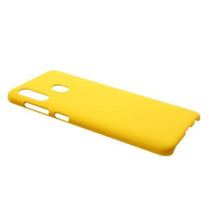 Rubber plastový obal na mobil Samsung Galaxy A30 - žlutý