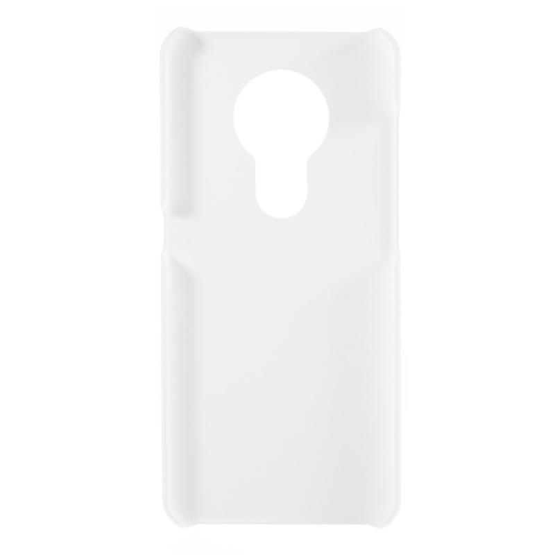 Rubber pogumovaný plastový kryt na mobil Nokia 6.2 / Nokia 7.2 - bílý