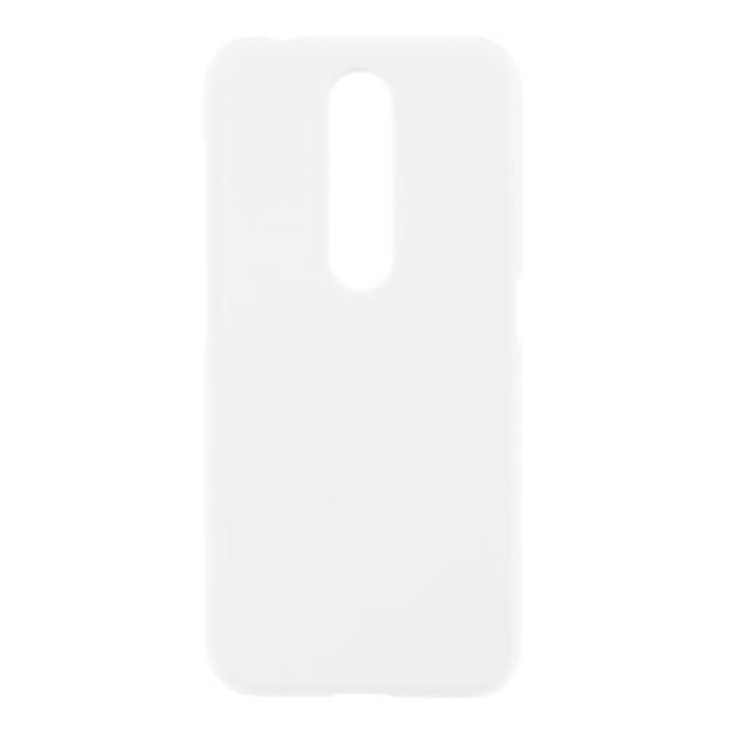 Rubber pogumovaný plastový obal na mobil Nokia 4.2 - bílý