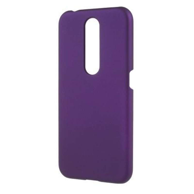Rubber pogumovaný plastový obal na mobil Nokia 4.2 - fialový