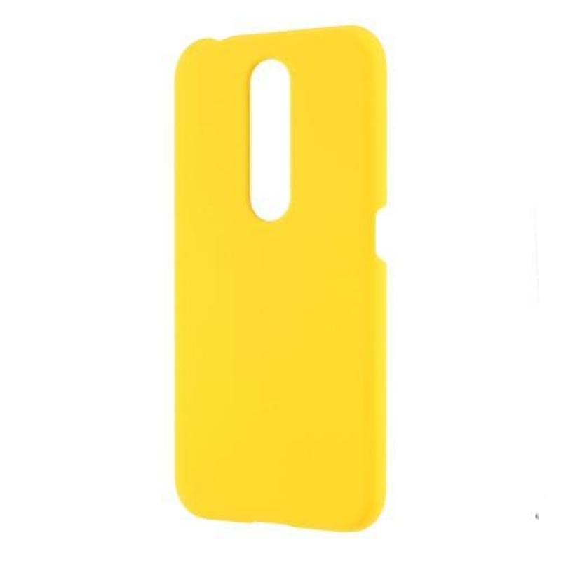 Rubber pogumovaný plastový obal na mobil Nokia 4.2 - žlutý
