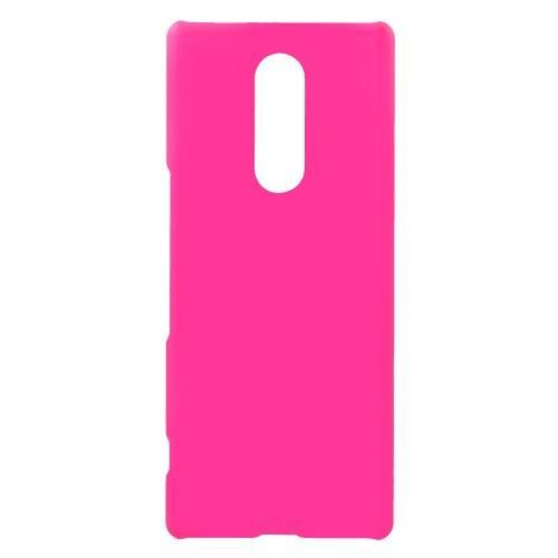 Rubberized plastový obal na mobil Sony Xperia 1 - rose