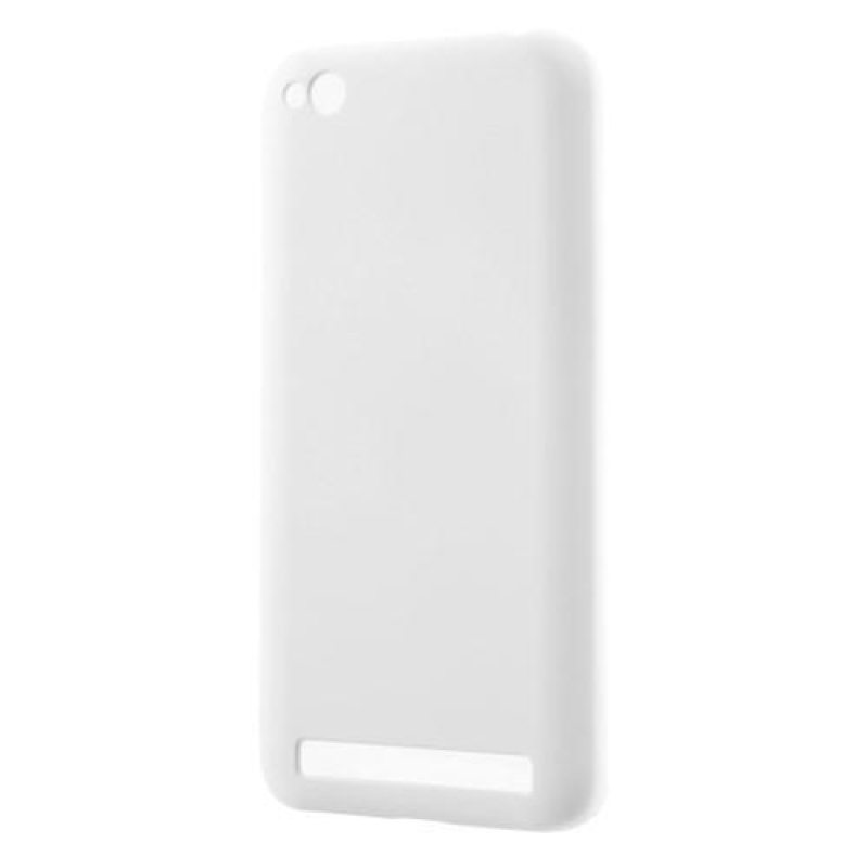 Rubbi pogumovaný plastový obal na Xiaomi Redmi 5A - bílý