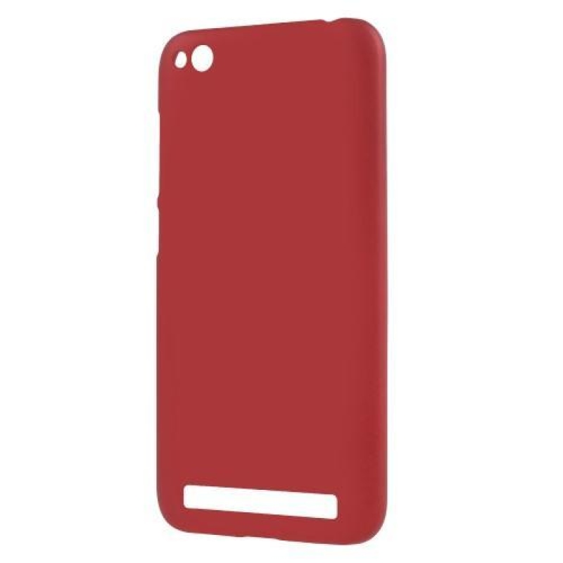Rubbi pogumovaný plastový obal na Xiaomi Redmi 5A - červený