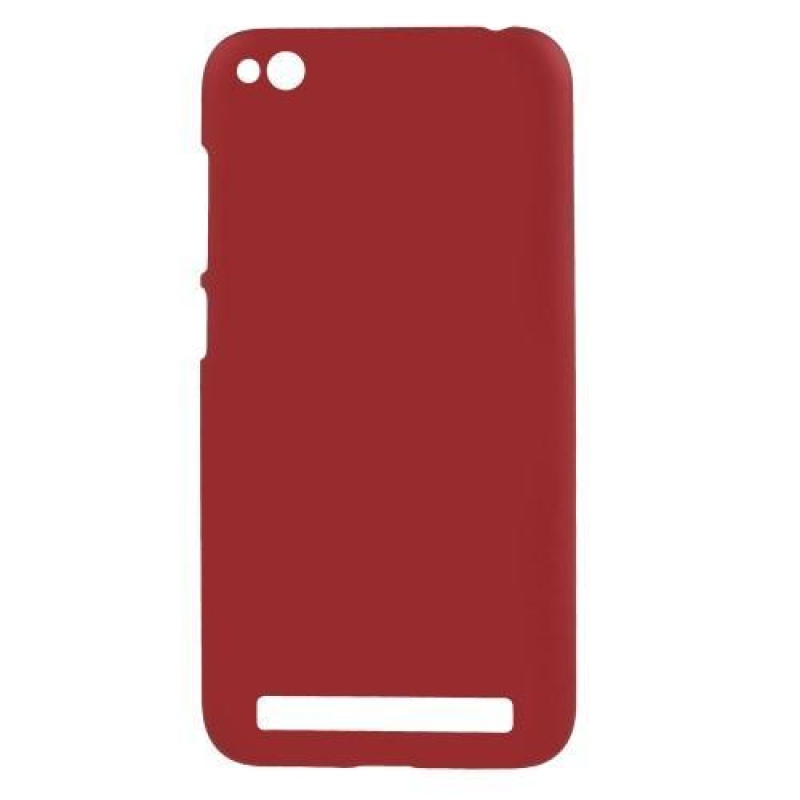 Rubbi pogumovaný plastový obal na Xiaomi Redmi 5A - červený