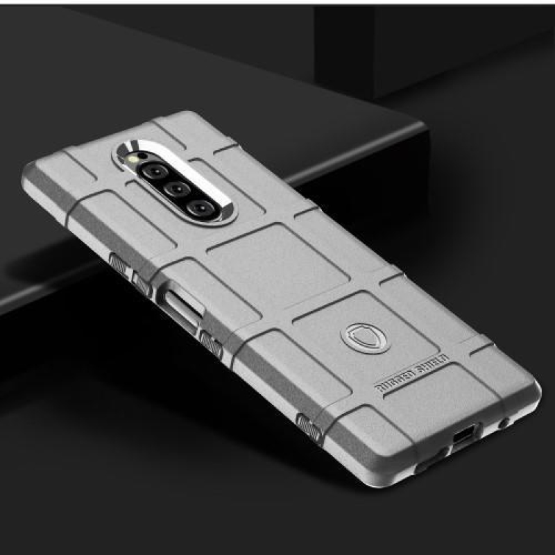 Rugged gelový obal na mobil Sony Xperia 1 - šedý