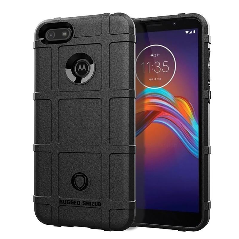 Rugged odolný gelový obal na mobil Motorola Moto E6 Play - černý