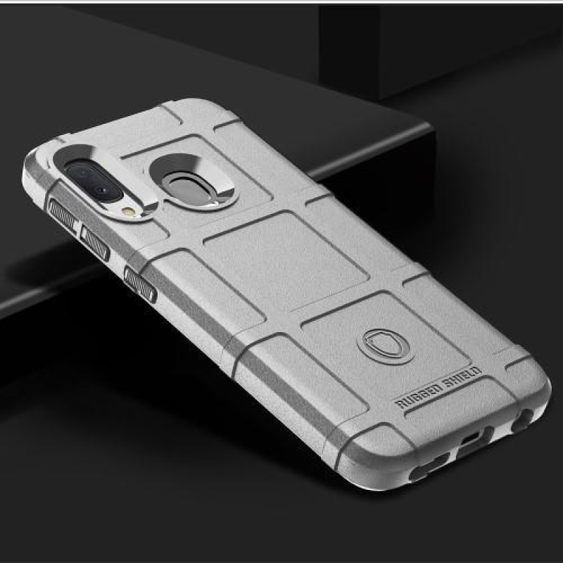 Rugged odolný gelový obal na mobil Samsung Galaxy A20e - šedý