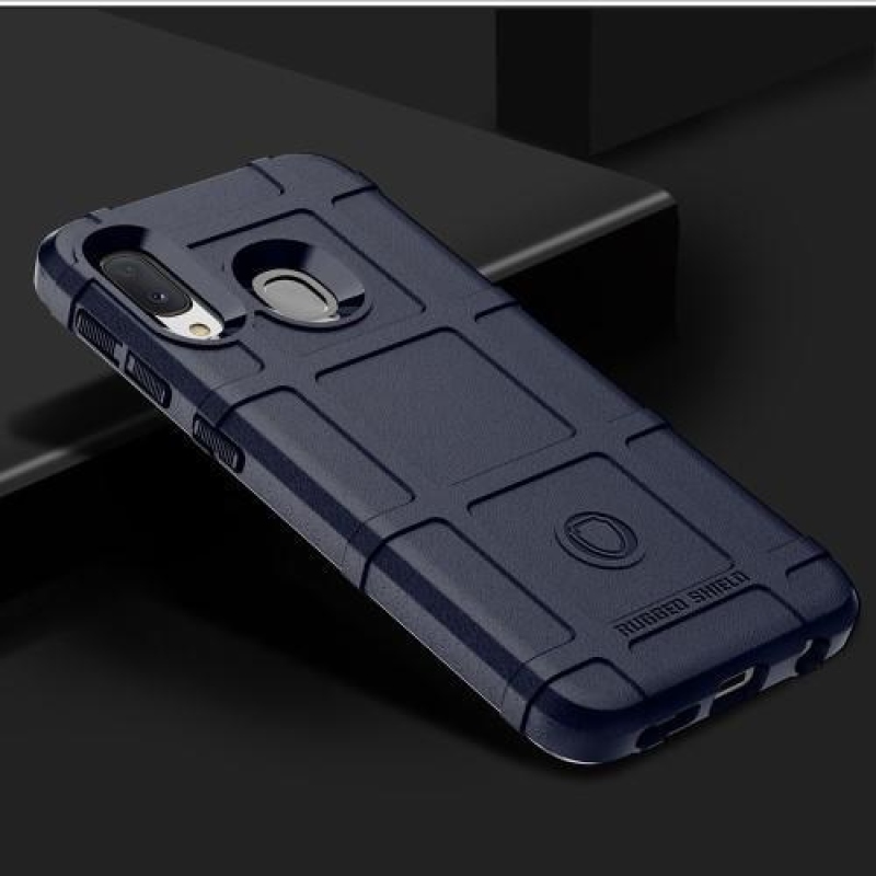 Rugged odolný gelový obal na mobil Samsung Galaxy A20e - tmavěmodrý