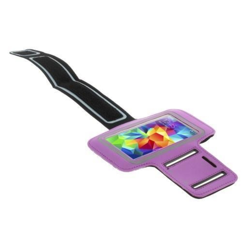 Run běžecké pouzdro na mobil do velikosti 131 x 65 mm - fialové