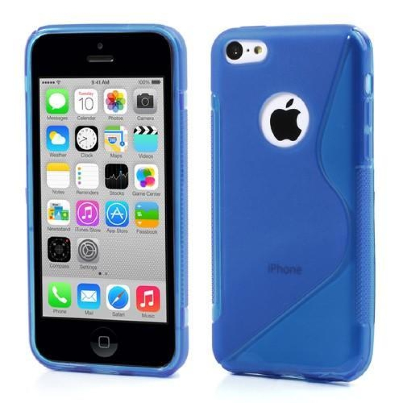 S-line gelový obal na iPhone 5C - modrý