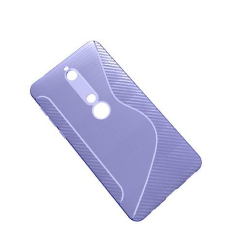 S-line silikonový kryt na mobil Nokia 6.1 - fialový