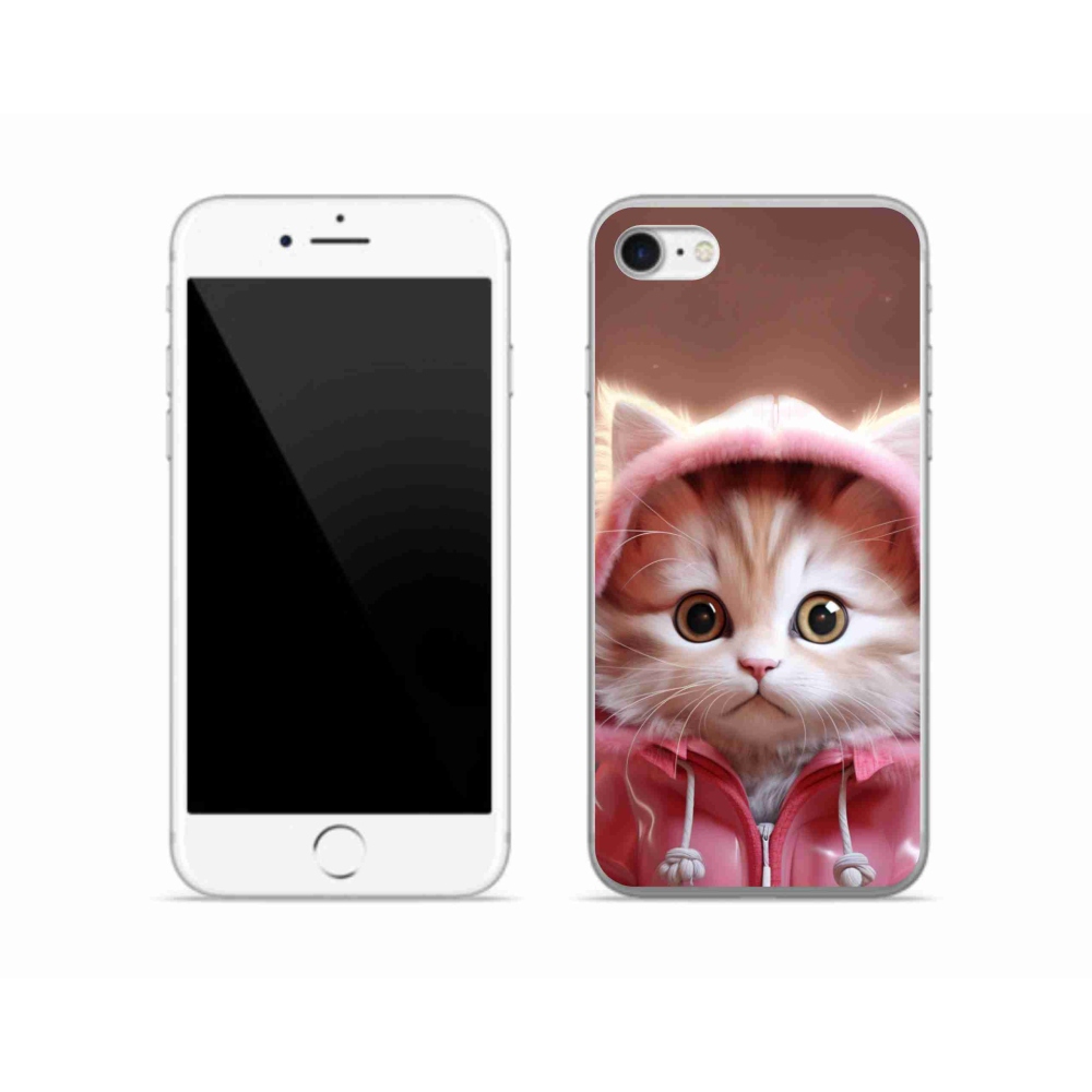 Gelový kryt mmCase na iPhone SE (2020) - roztomilé kotě 3