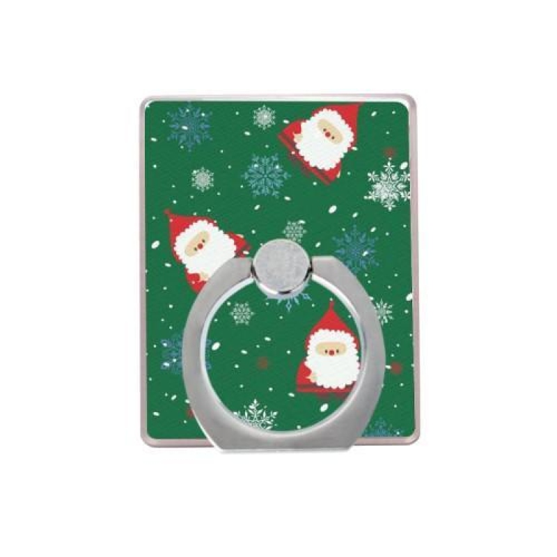 Santa vánoční držáček na prst na mobilní telefony - zelený