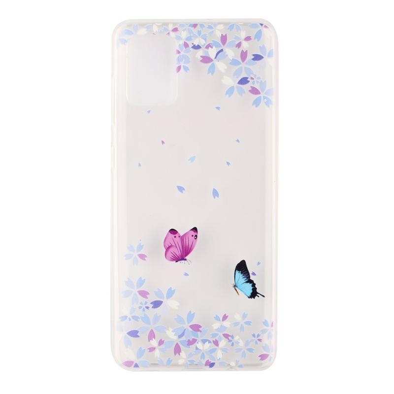 Shell gelový obal pro mobil Samsung Galaxy S20 - motýli a květy