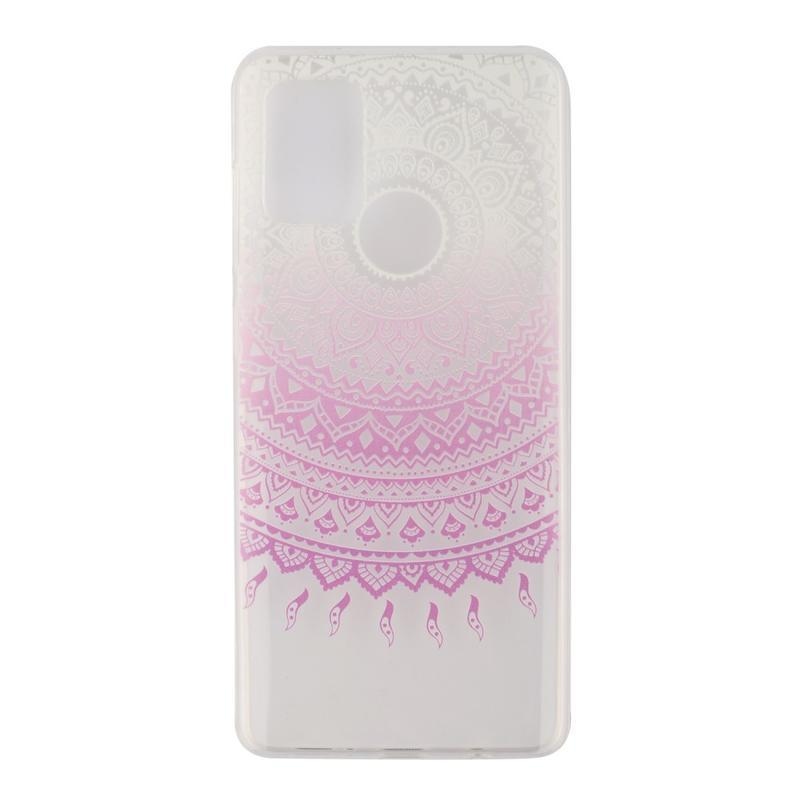 Shell gelový obal pro mobil Samsung Galaxy S20 - růžový květ