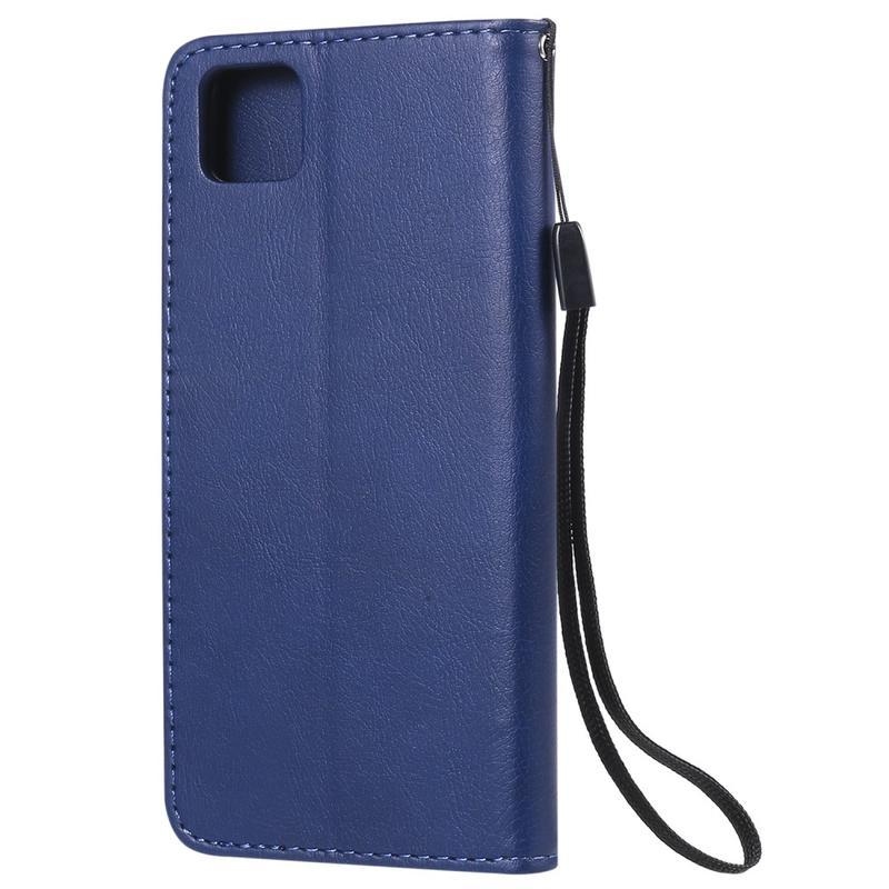 Shell PU kožené peněženkové pouzdro na mobil Huawei Y5p/Honor 9S - modré