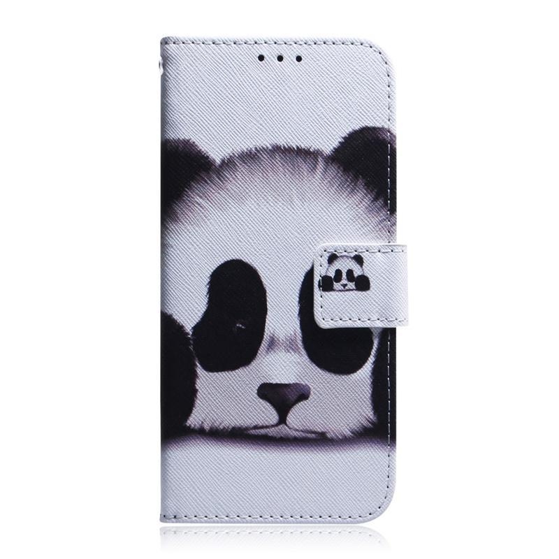 Shell PU kožené peněženkové pouzdro na mobil Samsung Galaxy Note 10 Lite - panda