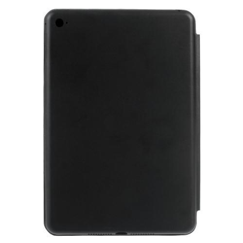 Slim polohovatelné pouzdro s PU koženou klopou na iPad mini 4 - černé